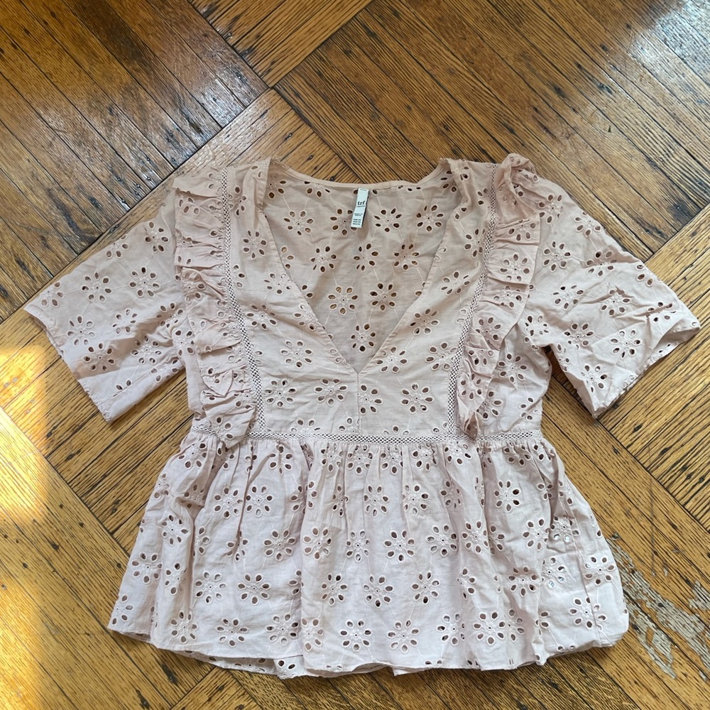 Zara trf peplum top